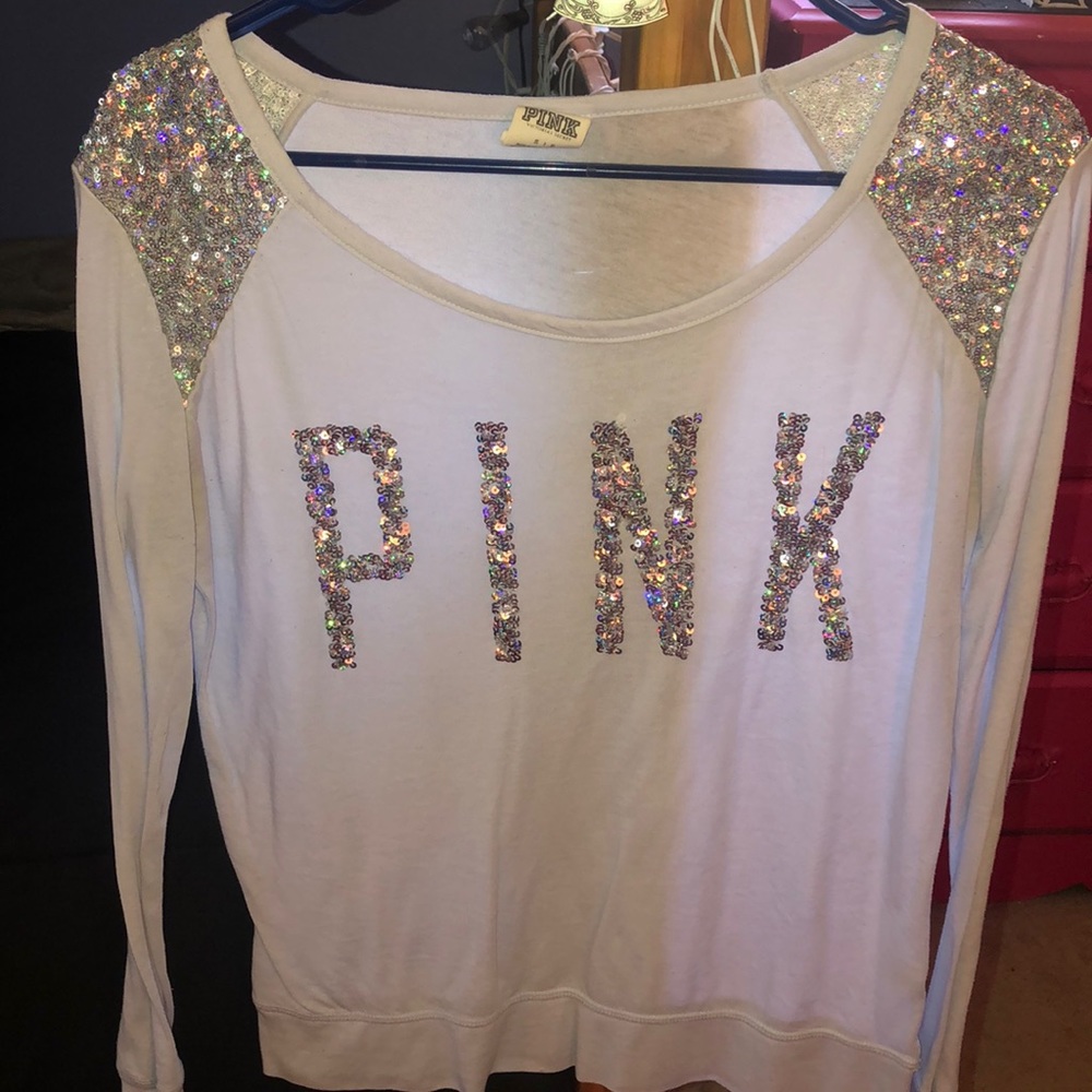 Victoria’s Secret shirt.